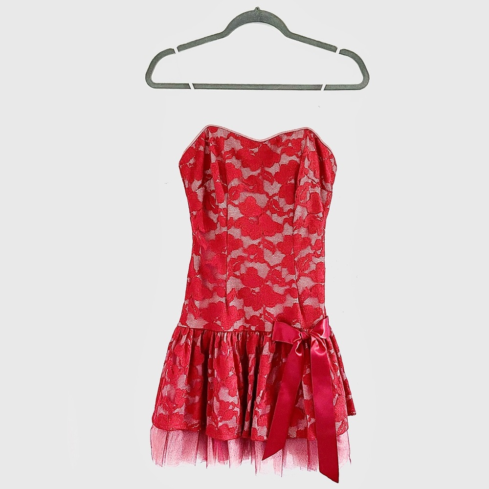 Blondie Nites Red Dress Size 1